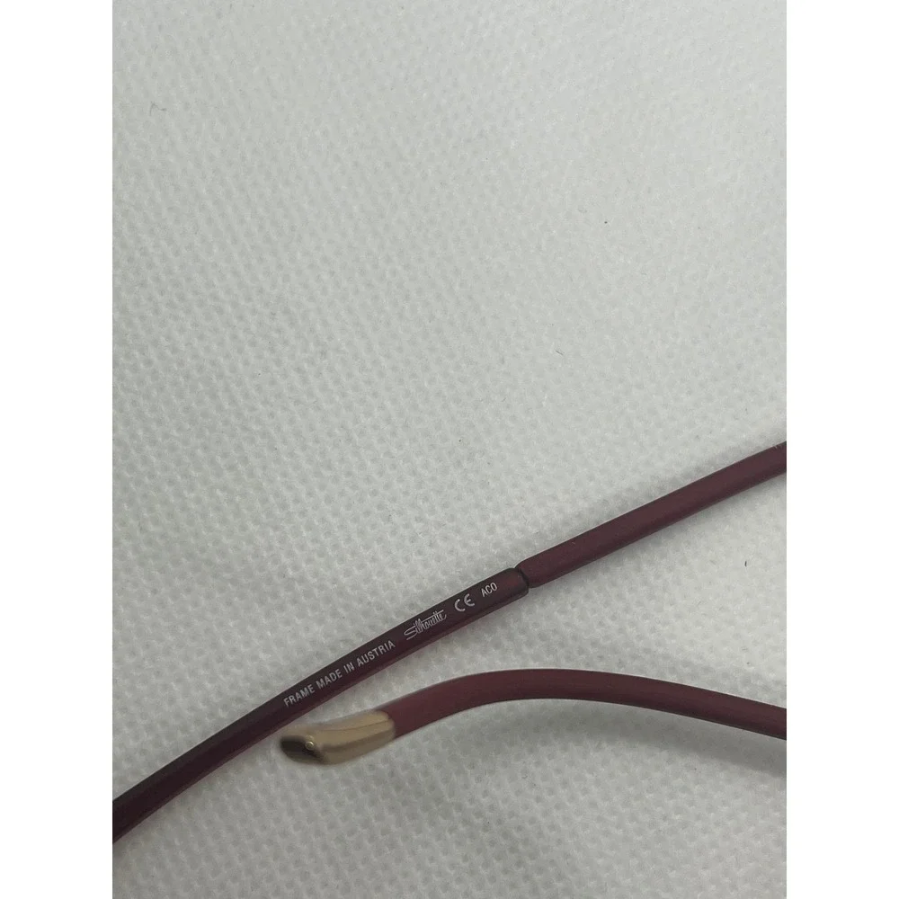 Silhouette SPX 1597 Burgundy Geometric Eyeglasses Frames Austria Women‎